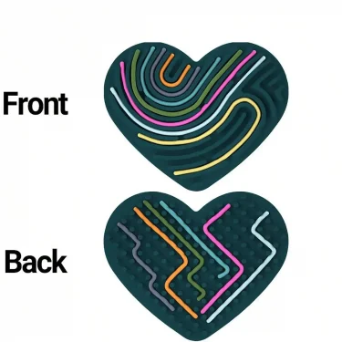 1Set Sensory Activity Board, Sensory Activity Board: Silicone Fidget Toy for Calming, Stress, Anxiety, ADHD & Autism 4