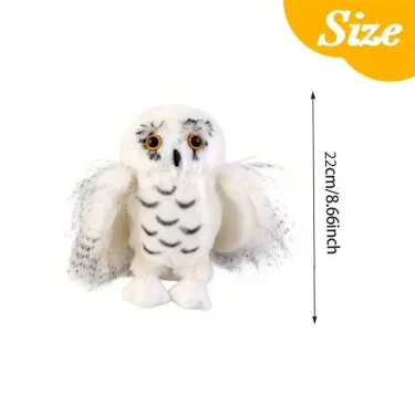 20cm/7.87inch Cute Snowy Owl Stuffed Animal Plush, Brave Boy's AndGirl's Room Owls Plush Decor, Kids Gifts For Children toys 3