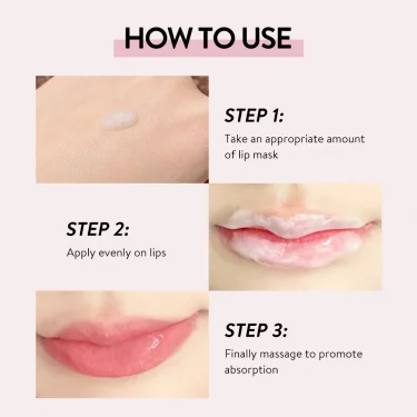 Exfoliating Bubble Moisten Lip Scrub Cream Exfoliating Lip Mask GECOMO Plant Lip Care Scrub for Tender Lips 5