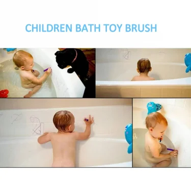 Children's Crayon Suit Non-toxic and Safe Food Color Wax Paintbrush Can Be Wiped Bath Toys for Kids Kids Toys 4