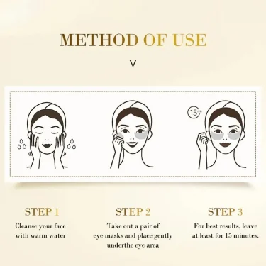 60pcs Golden Moisturizing Eye Mask Relieve Eye Fatigue Nourish Eye Area Collagen Crystal Eye Mask Korean Skin Care Masks 6