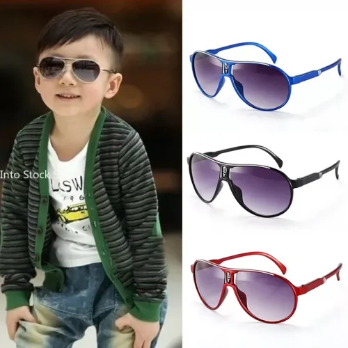 Fashion Kids Sunglasses Summer Sunshade Colorful Glasses Frame Girls Boys Glasses for Children UV400 Baby Mirror Sunglass 2