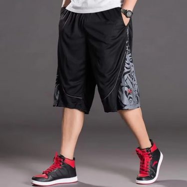 Male Short Pants Quick Dry Graphic Men's Shorts Long Oversize Training Basketball Bermuda 3 Quarter Elastic Personalizate Fit Xl