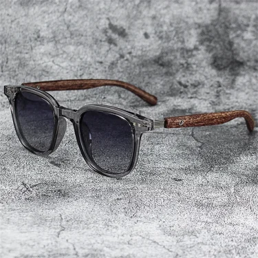 New Men Vintage Wooden Frame Sunglasses Classic Sun Glasses Men Polarized UV Protection Driving Eyewear Outdoor Shades Goggles 4