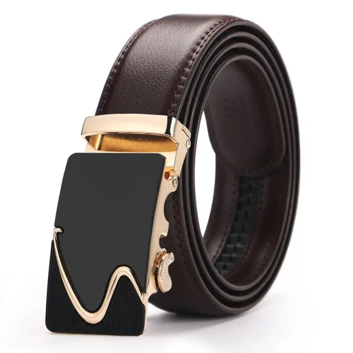 3.5cm Men Belt Fashion Pu Alloy Automatic Buckle Belt Business Affairs Casual Decoration Men's Belts Mens Belts Luxury 1