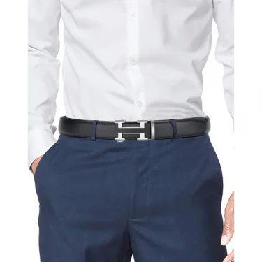 Fashion Business Men'S Belt Genuine Luxury Brand Belt Metal Buckle Belt High-Quality Leather Soft Belt With Cargo Pants Jeans 6