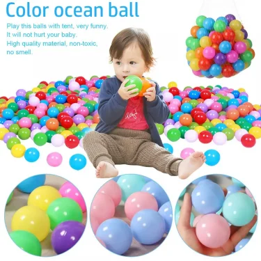 100Pcs Outdoor Sport Ball Colorful Soft Water Pool Ocean Wave Ball Baby Children Funny Toys Eco-Friendly Stress Air Balloons 3