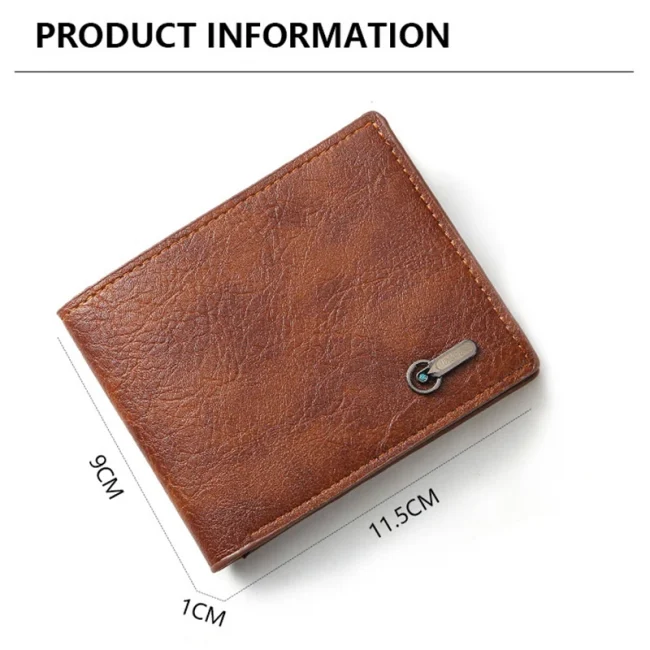 Men's Wallet New Luxury Business Wallets PU Leather Ultrathin Fashion ID Card Holders Paper Money Bag Men Carteira 5