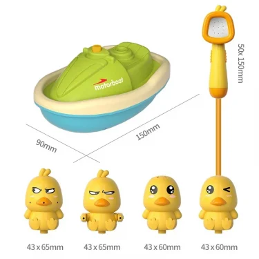 Cute Duck Electric Water Spray Bathroom Bathing Toys Baby Bath Toys Kids Bath And Shower Bathtubs Interactive Boy girl Gifts 5