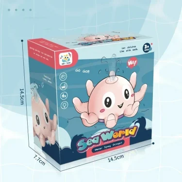 Baby Bath Toys Electric Octopus Automatic Sprinkler Bathtub Toy ​Swim Pool Bathing Toys with Music LED Light For Kids Gift 5