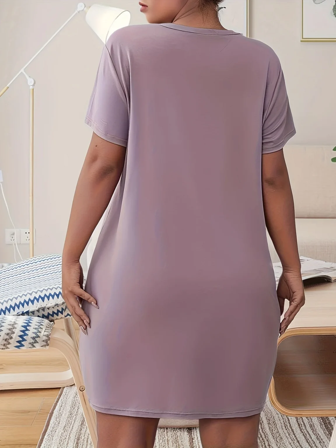 Plus Size Summer Women's Dresses Ice Silk Women's Nightgowns Shopping Dating Dresses Dresses For Women With Large Busts 3