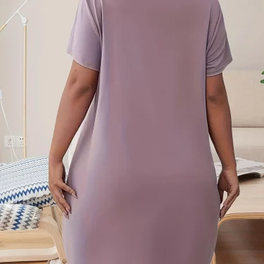 Plus Size Summer Women's Dresses Ice Silk Women's Nightgowns Shopping Dating Dresses Dresses For Women With Large Busts 3