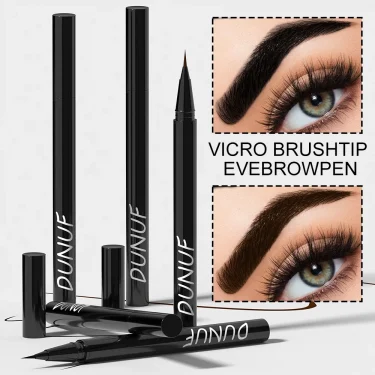 DUNUF 2 Color Long-lasting Ultra-fine anti-stain, waterproof and perspiration-proof quick drying liquid Eyebrow pencil 2