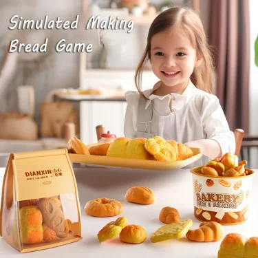 Kids Car Tent Pretend Kitchen Toys Simulate Bread Burger Food Cart Folding Tent Cooking Game Boys Girls Interactive Activity Toy 4