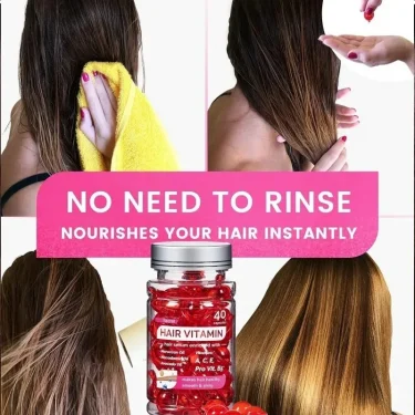 Moroccan Agam Vitamin Oil Hair Care Essence Damaged Nutrition Repair Hair Splitting Improvement Treatment Products 40 Capsules 4