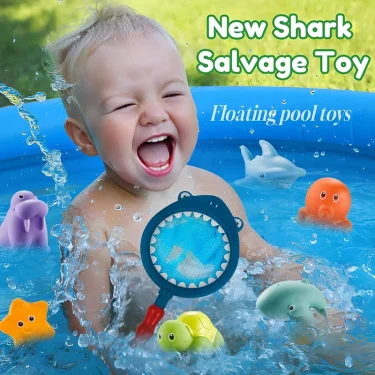 Children Bath Toys Indoor And Outdoor Swimming Pool Beach Parent-child Interactive Catch Fish Game Toys Water Floating Fish Toys 5