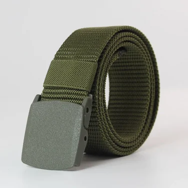 Classic Men Women Belts Military Nylon Adjustable Belt Outdoor Travel Tactical Waist Belt with Plastic Buckle for Pants 5