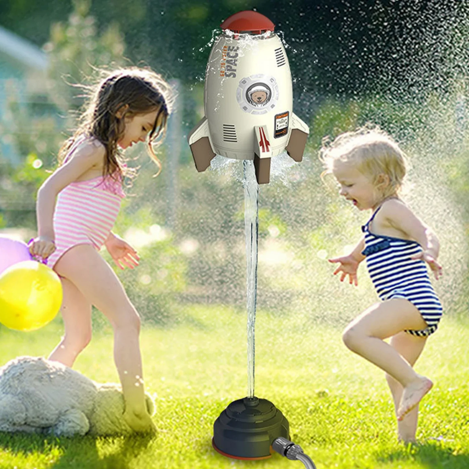Rocket Launcher Toys Outdoor Rocket Water Pressure Lift Sprinkler Toy Fun Interaction In Garden Lawn Water Spray Toys for Kids 2