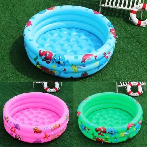 Reusable Inflatable Swimming Pool Double Layer Garden Portable Thickened For Kids Water Toys Party Round Indoor Outdoor Paddling 1