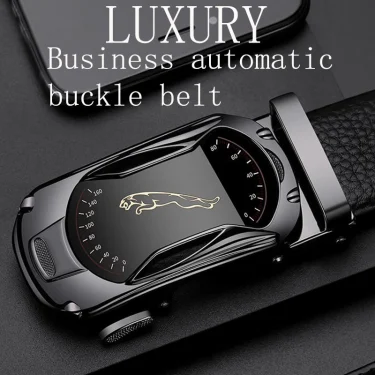 Belt Men Automatic Buckle Belt for Men Business Work Casual Luxury Designer Famous Brand Male for Jeans PU Leather Strap ZD2203 3