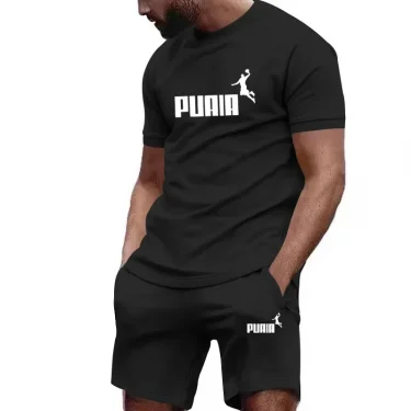 Summer Men's Sets Fashion Tracksuit Men Short Sleeve T Shirts+Sport Shorts Suit Men Casual Men Clothing Mens Joggers Sets S-4XL 6