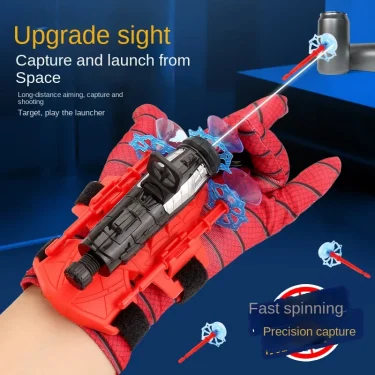 New for Spiderman Action Figure Anime Characters Children Toys Role Play Glove Launcher Set Wrist Toy Set Figures Hobbies 3