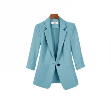Women Summer New Casual Blazers Jacket Two Piece Suit Korean Elegant Slim Suit Pants Matching Set Female Professional Wear 6