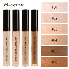 6-color flawless concealer, improving uneven skin tone, light, medium coverage, semi-matte, and pure. 3