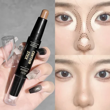 Double-ended dual-purpose high-light trimming stick, three-dimensional contour, nose shadow, facial shape, brighten and trimming 2