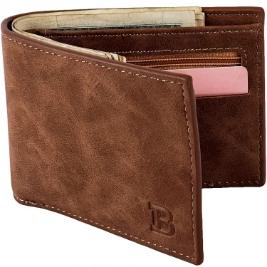 High Quality Fashion Mini Men's Luxury Business Wallet Card Holder Man Purse Coin Bag Zipper Gift For Men 1