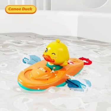 1 Pc Little Yellow Duck Kayak Toy Swimming Pool Bathroom Toy Classic Water Toy Cute Bath Toys Cartoon Little Yellow Duck Boatin 6