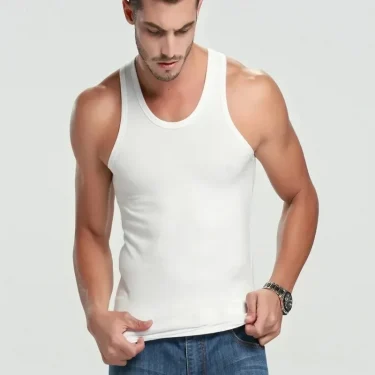 3-piece Cotton Thin MEN'S Tight Vest Young Boys Sports Casual Vest Joker Sleeveless Vest for Middle-aged and Elderly Men. 3