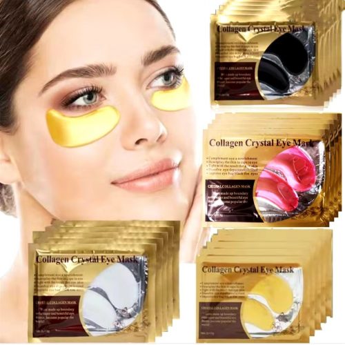 20Pcs=10Pairs Gold Collagen Crystal Eye Mask skincare Eye Patches Firming Moisturizing Nourishing Eye Skin Care Products