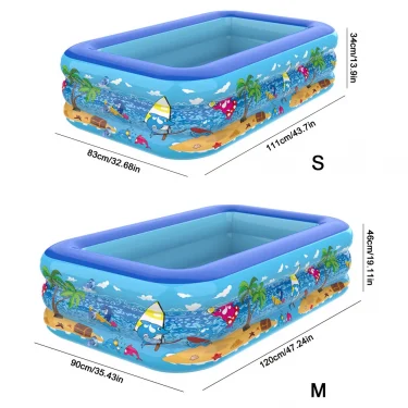Inflatable Swimming Pool Large Family Pools Adult Children's Swimming Pool for Kids Baby Bathtub Summer Outdoor Water Play Toys 6
