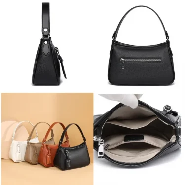 Designer Genuine Leather Tote Luxury Cowhide Crossbody Bag For Women High Capacity Handbags Female Shoulder Messenger Bags 6