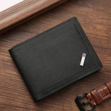 Men Inserts Foldable Wallets Picture Coin Slim Purses Business Money Credit ID Cards Holders Vintage Protection Capacity Bags 1