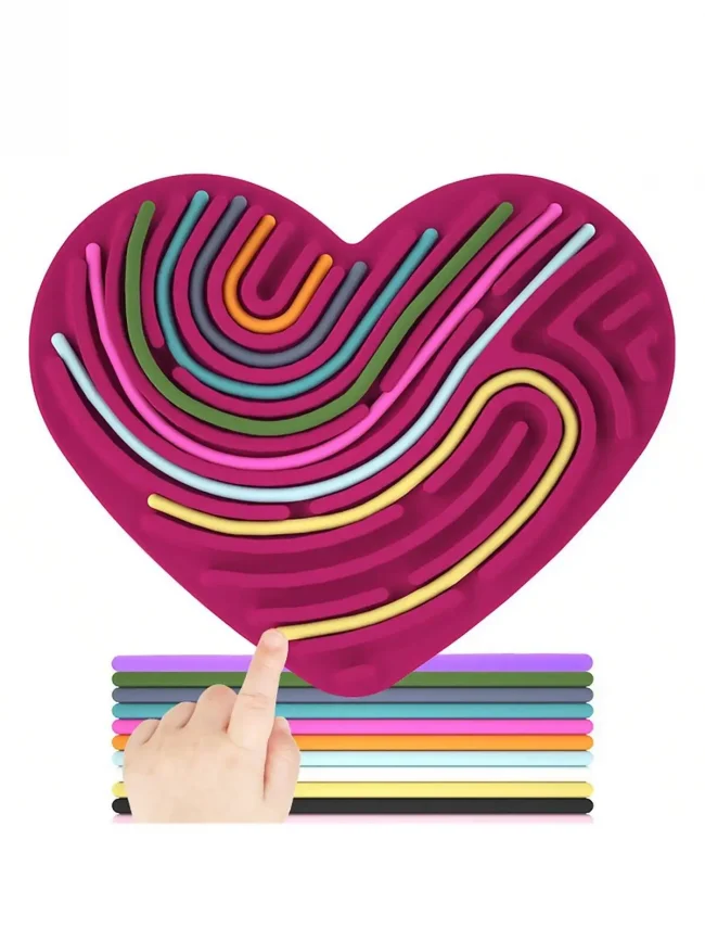 1Set Sensory Activity Board, Sensory Activity Board: Silicone Fidget Toy for Calming, Stress, Anxiety, ADHD & Autism 2