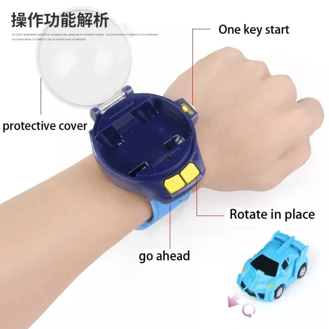 Mini Watch Control Car Cute RC Car Accompany with Your Kids Gift for Boys Kids on Birthday ChristmasWatch RC Car Toy 3