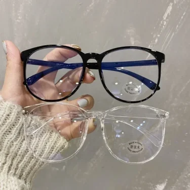 Anti-blue Light Square Glasses Frame Women Men Simple Transparent Optical Eyeglasses Blue-Blocking Compute Spectacles Frames 1
