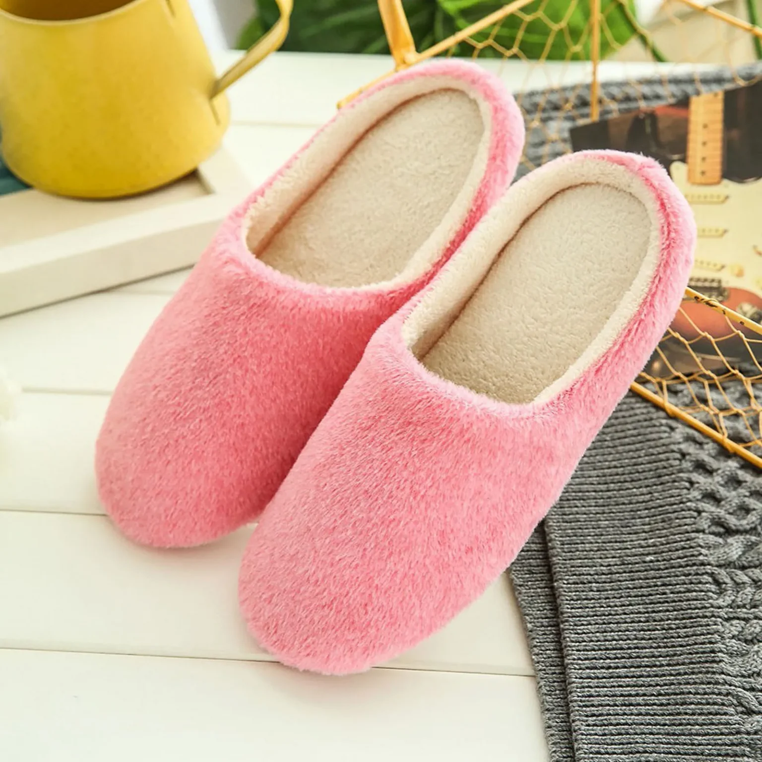 Unisex House Slippers Slip-On Anti-Skid Flower Indoor Casual Shoes Snow Slipper Hot products popular choice Showing Charm 3