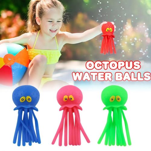 Baby Bath Toys Sponge Water Absorbing Octopus Squeezing Stress Relief Toys Summer Swimming Play Water Toy for Children