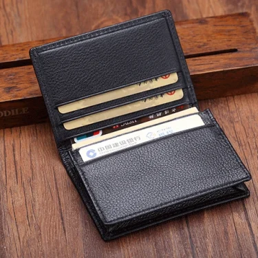 Luxury Fashion Genuine Leather card Wallets men credit card holders women card&ID holder male organizer Business card holder 6