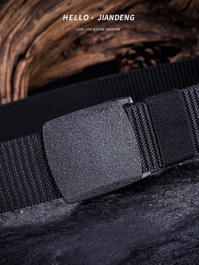 Classic Men Women Belts Military Nylon Adjustable Belt Outdoor Travel Tactical Waist Belt with Plastic Buckle for Pants 4