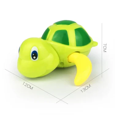 Baby Bath Toys Toddler Bathing Tortoise Cute Swimming Turtle Pool Beach Classic Chain Clockwork Water Toy For Kids Water Playing 2