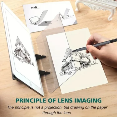 Optical Clear Drawing Board, Portable Optical Tracing Board Image Draw Board Tracing Drawing Projector Optical Painting Board 6