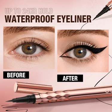 O.TWO.O Black Liquid Eyeliner Eye Make Up Super Waterproof Long Lasting Eye Liner Easy to Wear Eyes Makeup Cosmetics Tools 3