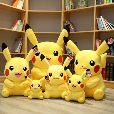 Pokemon Kawaii Pikachu Cute Stuffed Toys Cartoon Plush Dolls Anime Throw Pillow Birthday Christmas Gift For Kids Friends Boys 3