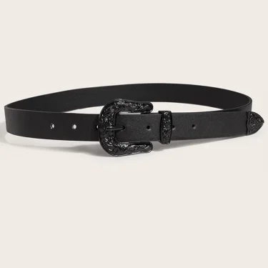 Women Belt Designer Belt Fashion Punk Cowboy Women's Trousers Belt for Jeans Belts for Lady Black Belts Waist Belts Strap ZX023 2