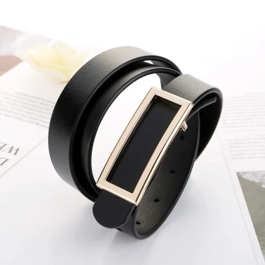 Genuine Leather Belts For Women Belt Female Metal Buckle Belt Straps Waistband For Jeans Dress 3