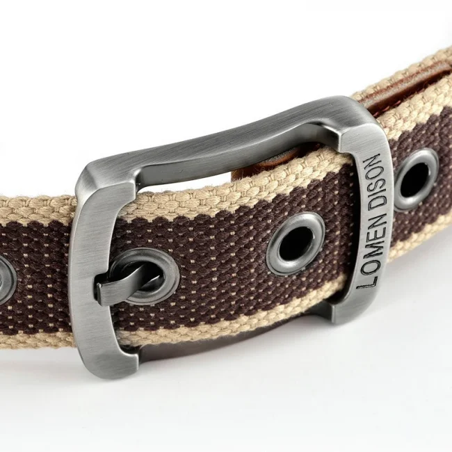 Men's Fabric Belt Canvas Webbing Man Belt for Drilled Military Designer Men Trousers Belt for Jeans Belts Male Waist Belts BF08 4